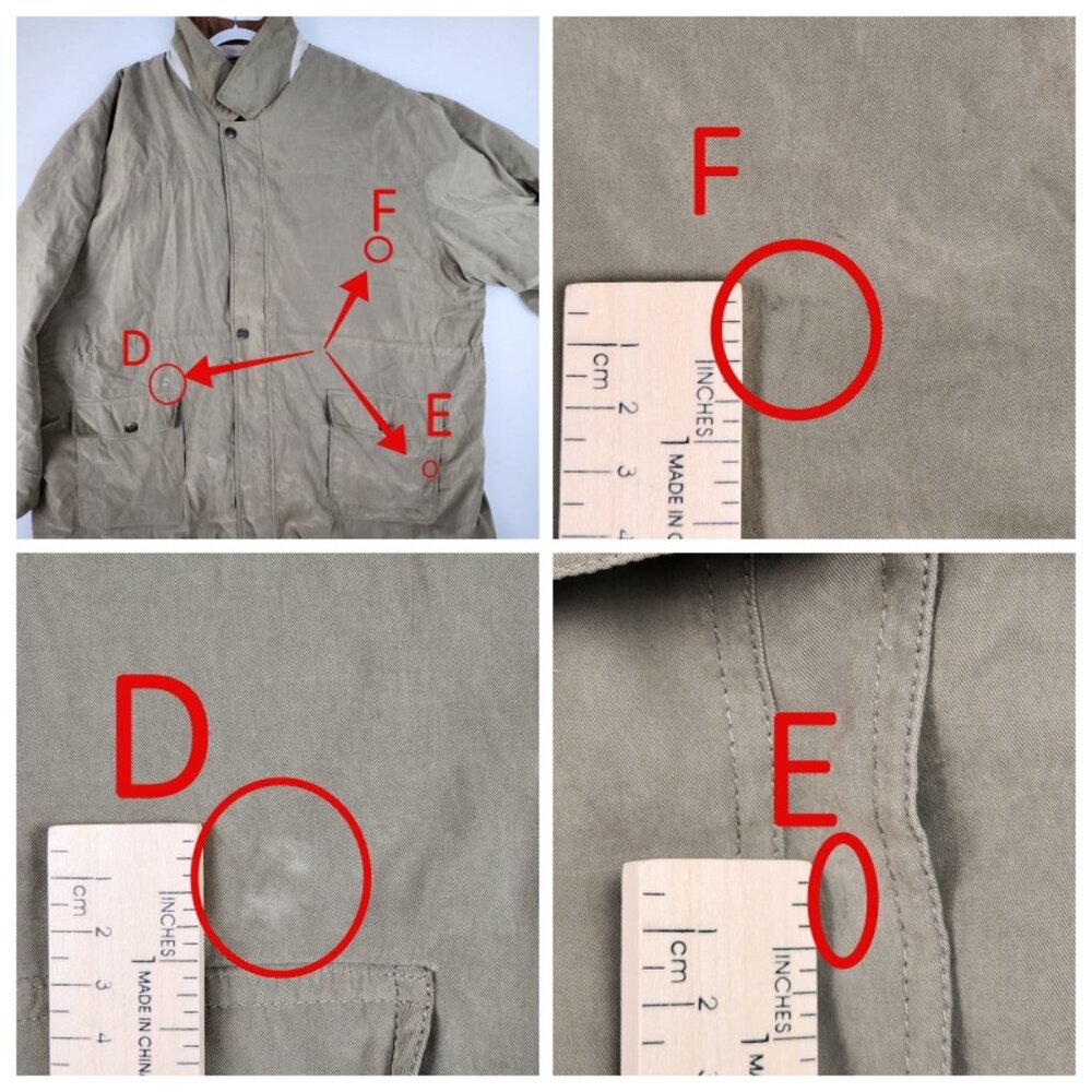 Members Only Mens 5X Green Field Coat Leather Collar Removable Quilted Liner - Picture 13 of 16
